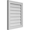 Ekena Millwork Vertical Surface Mount PVC Gable Vnt: Non-Functional, w/2"W x 1-1/2"H, Brickmould Frame, 18"W x 22"H GVPVE18X2202SN - alternate 5
